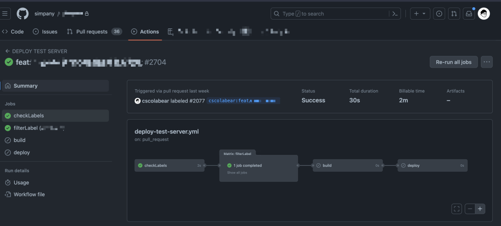 simpany github actions